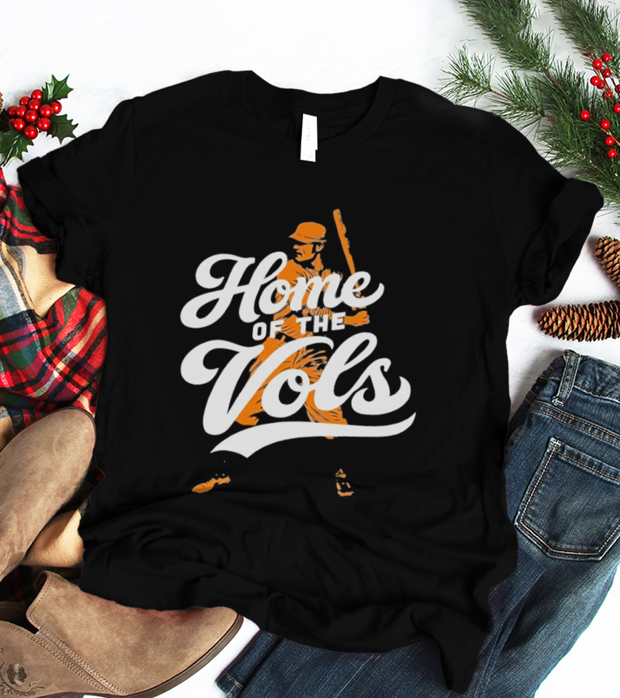 Home Of The Vols Tennessee Baseball Player T-Shirt