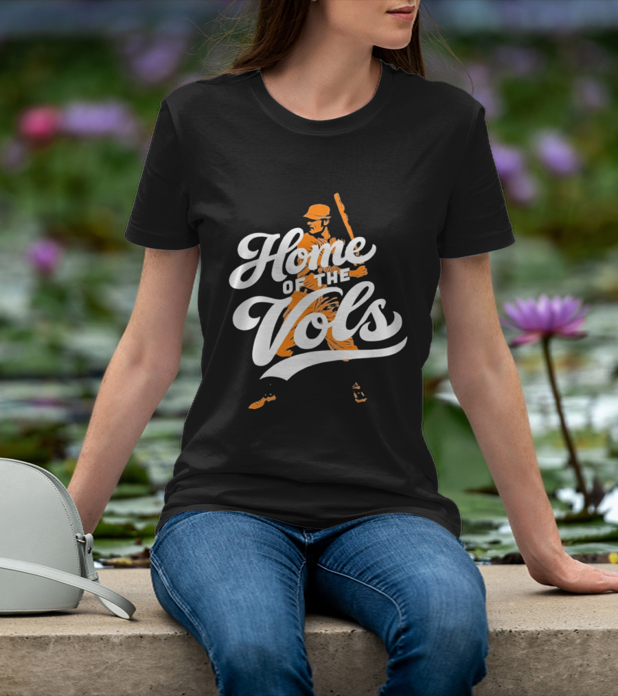 Home Of The Vols Tennessee Baseball Player T-Shirt
