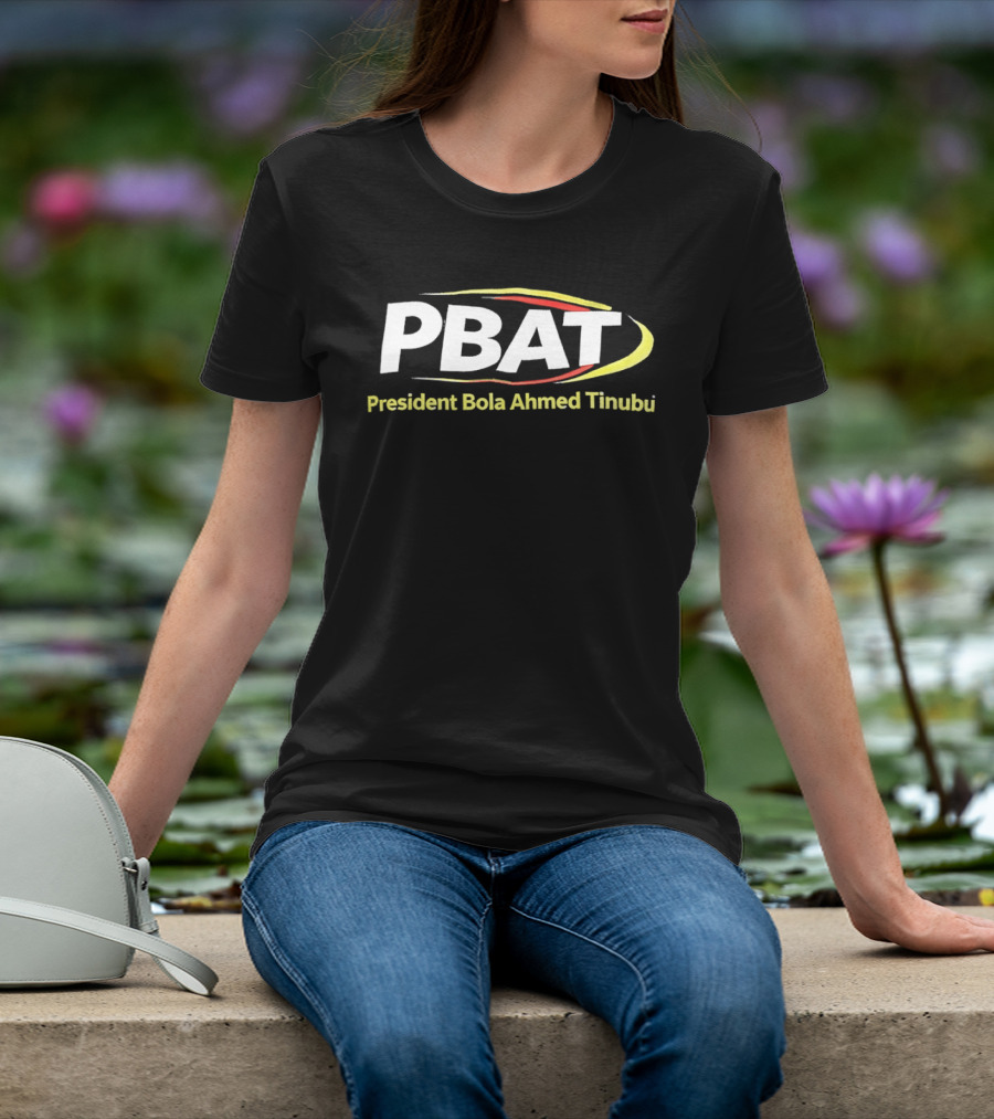 PBAT President Bola Ahmed Tinubu Red Yellow Swoosh T-Shirt