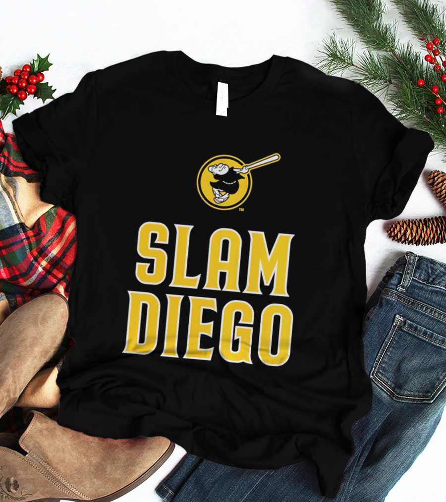 San Diego Padres Slam Diego Baseball Bat T-Shirt