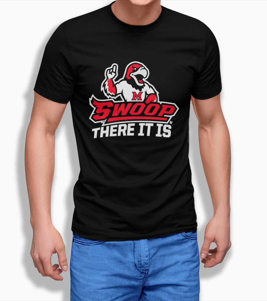 Miami RedHawks Swoop There It Is M Logo 2026 T-Shirt