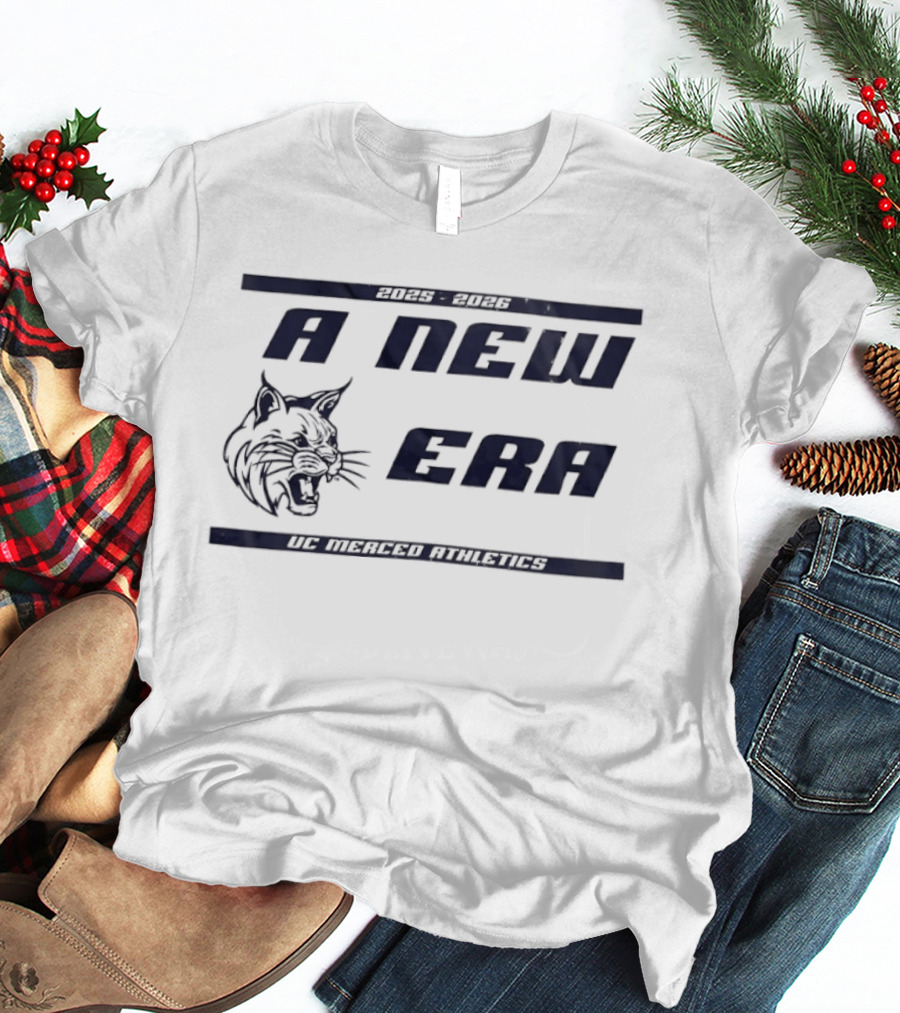 UC Merced Athletics 2025 2026 A New Era Bobcat T-Shirt