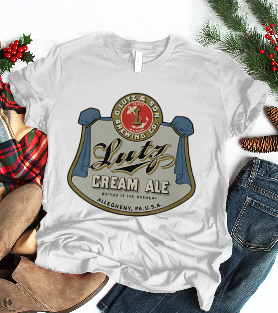 Lutz Cream Ale Bottled At The Brewery D Lutz & Son Brewing Co Allegheny PA USA T-Shirt