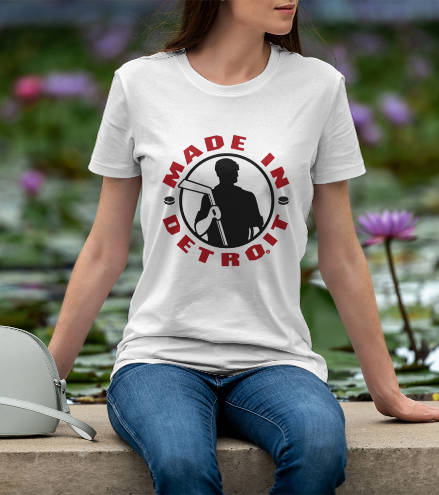 Made In Detroit Red Wings Hockey T-Shirt