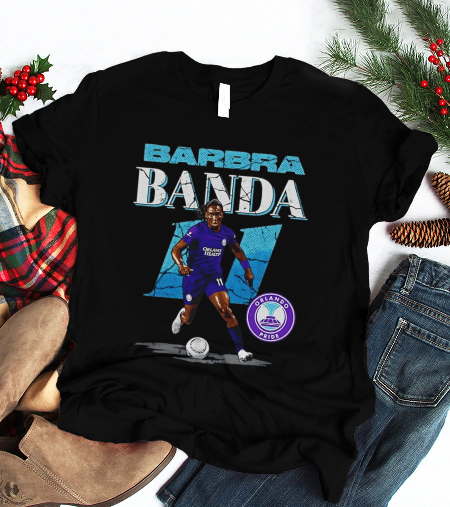 Barbra Banda Orlando Pride Number 11 Cracked T-Shirt
