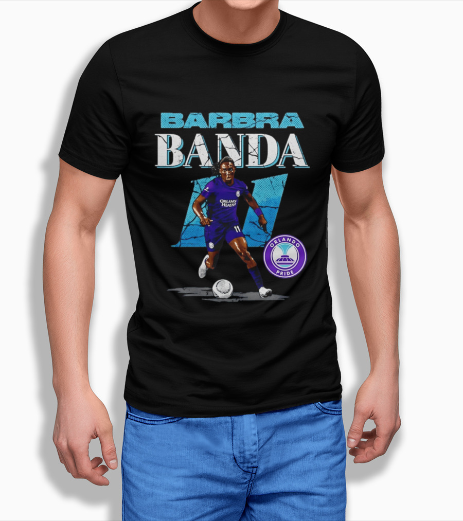 Barbra Banda Orlando Pride Number 11 Cracked T-Shirt
