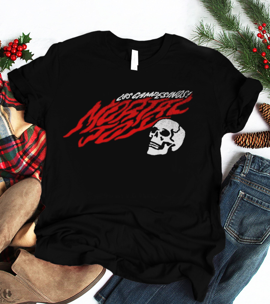 Los Campesinos Mortal Joy Tour Skull Flame T-Shirt