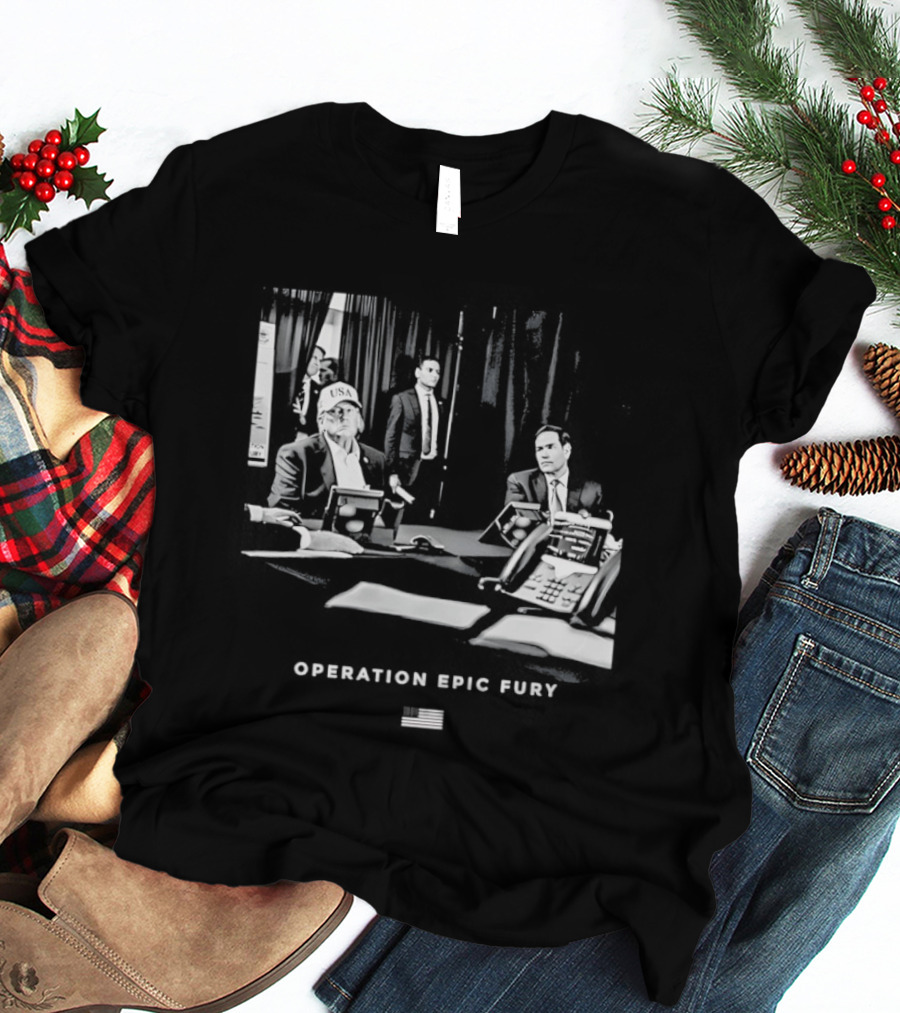 Operation Epic Fury MaraLago Florida War Room Strategy Session T-Shirt