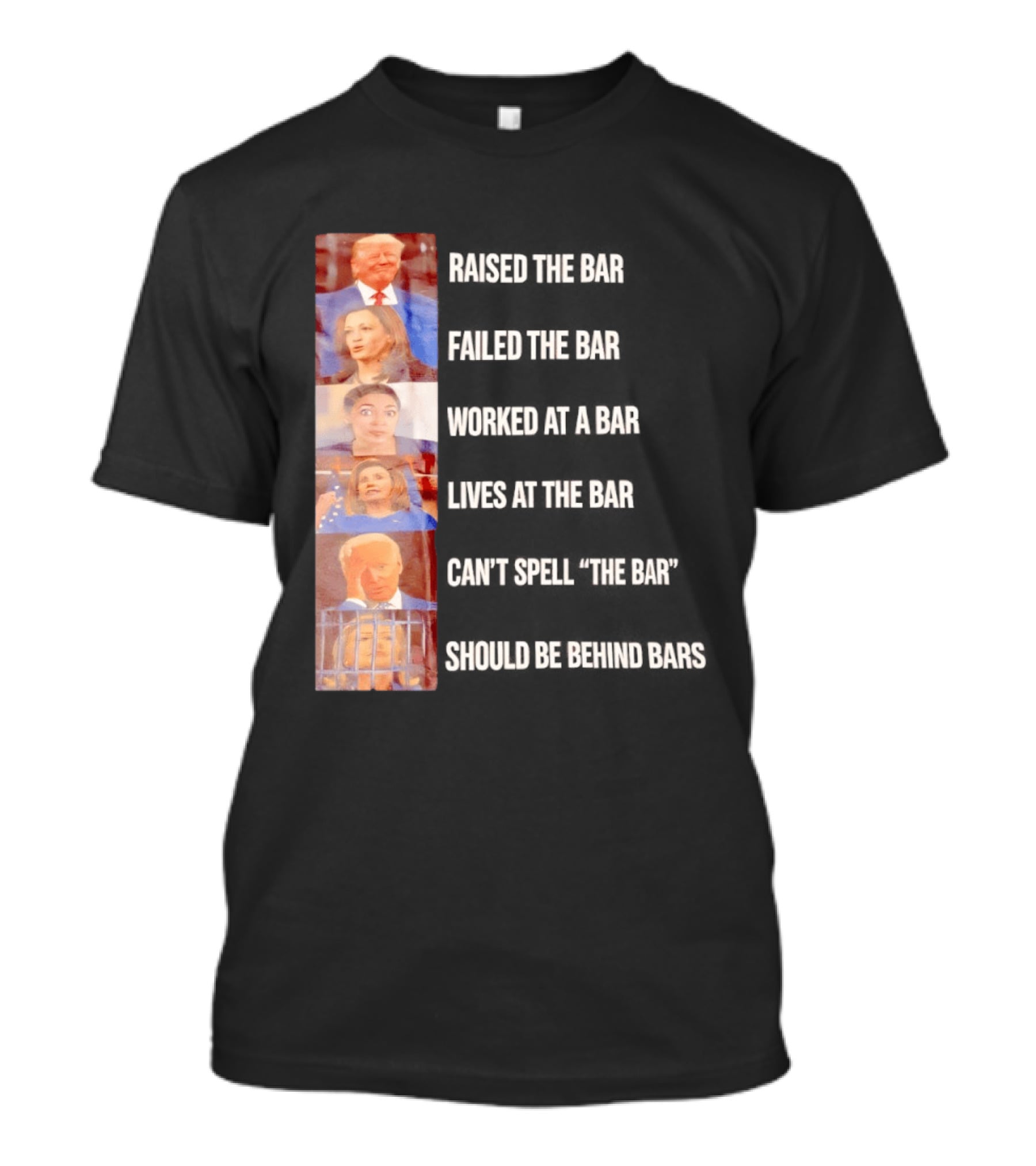 Raised The Bar Failed The Bar Worked At A Bar Ordered The Bar Can't See The Bar Shot Over Below Par T-Shirt