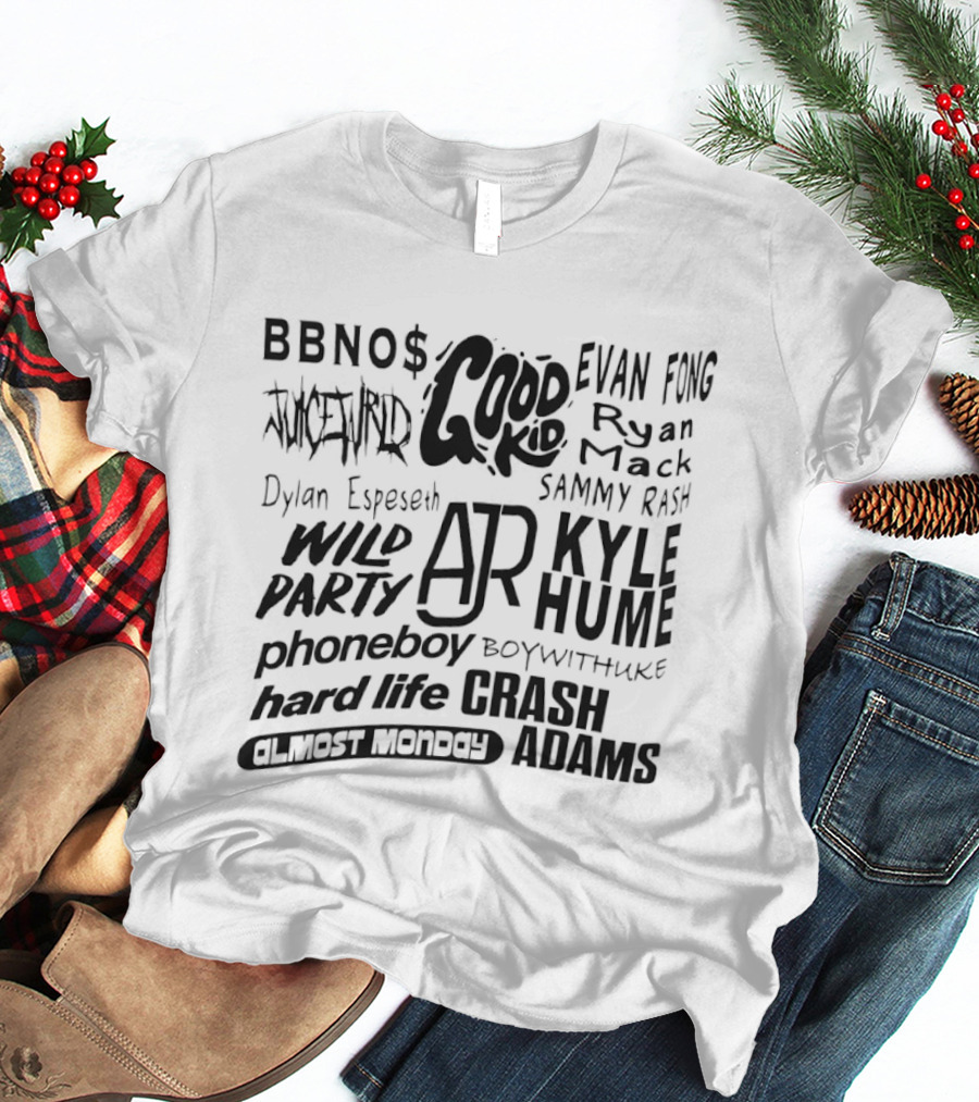 Good Kid Evan Fong Sammy Rash BoyWithUke AJR Wild Party Crash Adams Phoneboy Dylan Lydiard T-Shirt