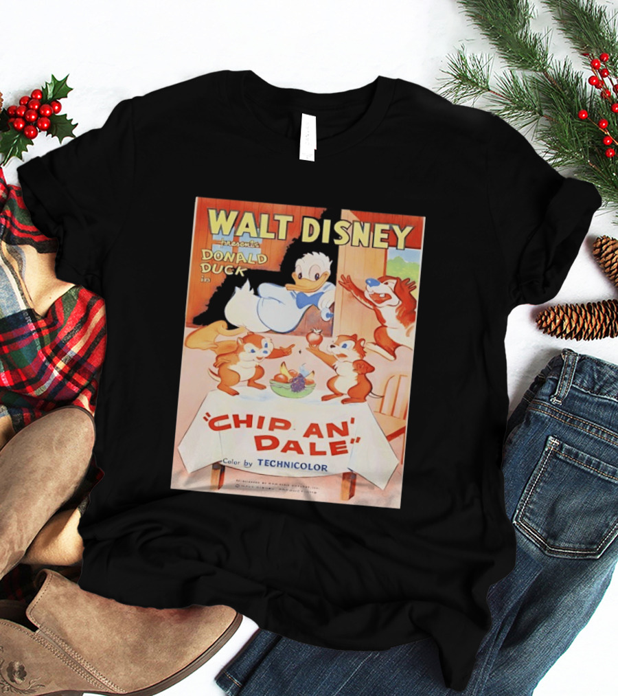 Walt Disney Presents Donald Duck In Chip An Dale Color By Technicolor T-Shirt