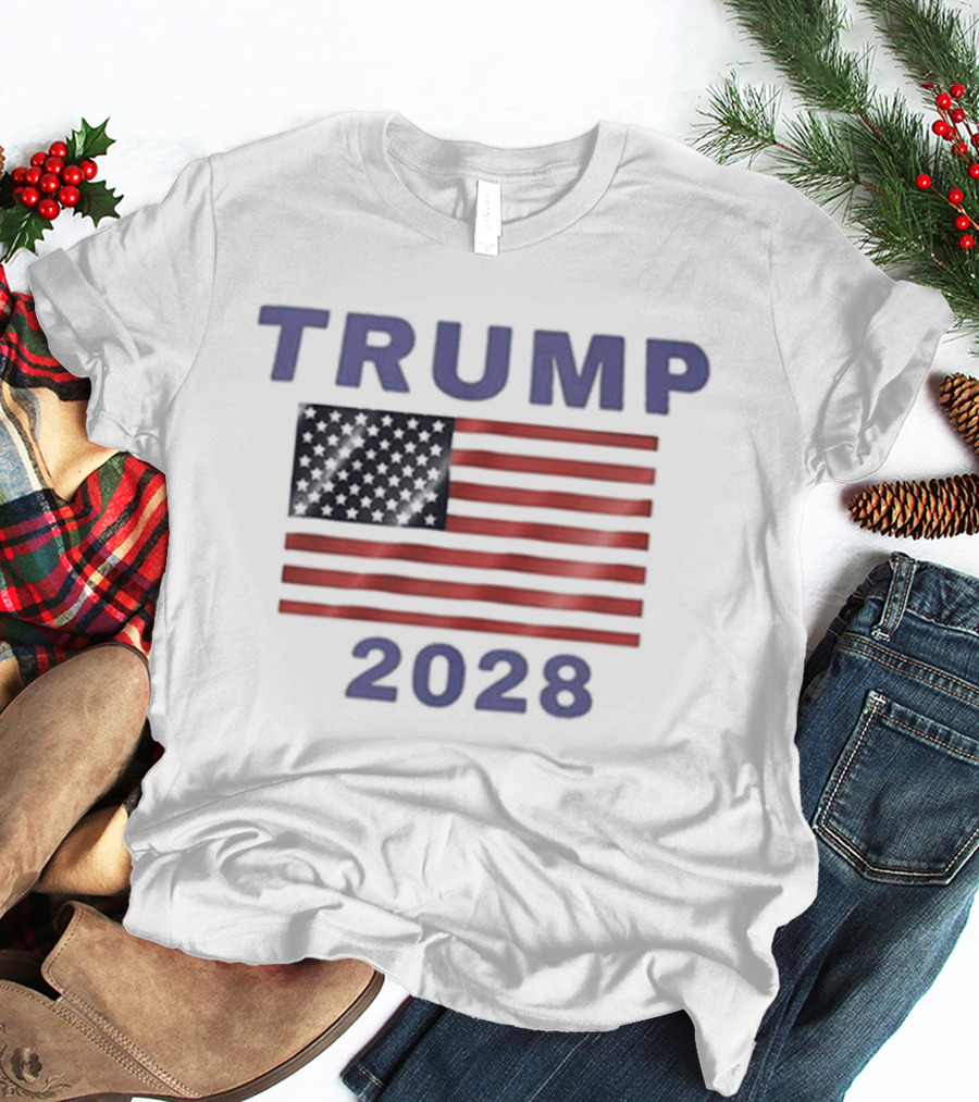Lorena Hale Zimmerman Trump 2028 American Flag T-Shirt