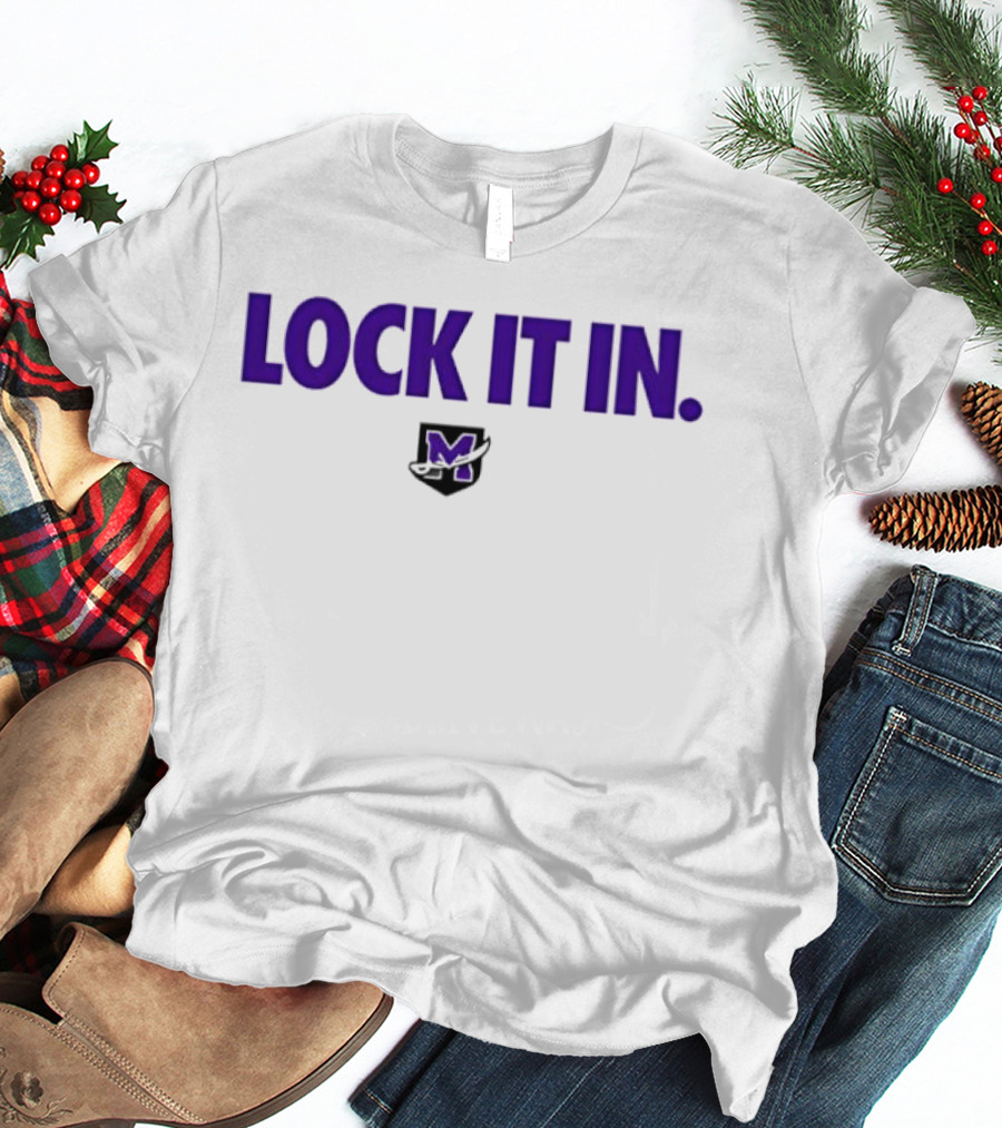 Mount Union Purple Raiders Lock It T-Shirt
