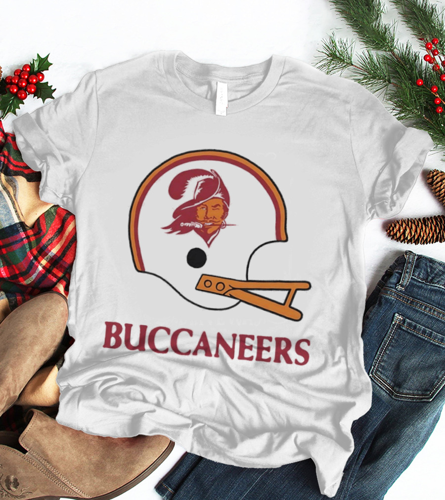 Tampa Bay Buccaneers Helmet Retro Style Buccaneer T-Shirt