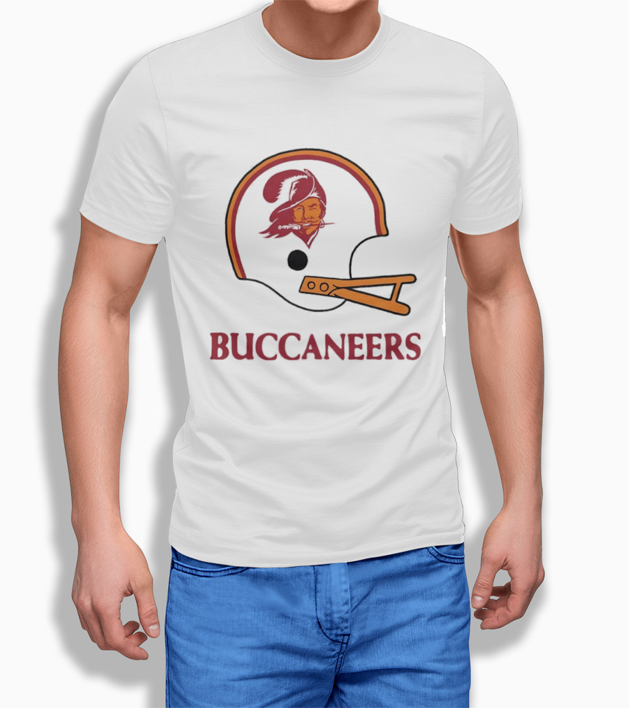 Tampa Bay Buccaneers Helmet Retro Style Buccaneer T-Shirt