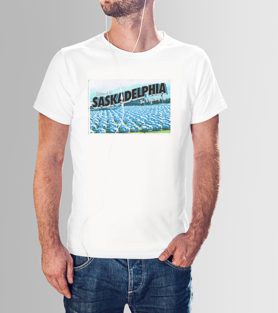 Welcome To Saskadelphia The Tragically Hip Iconic Music Tour T-Shirt