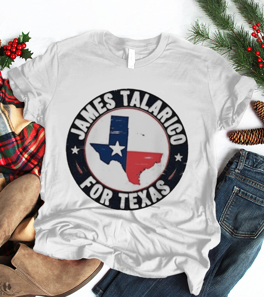 James Talarico For Texas Campaign Texas Map Star T-Shirt