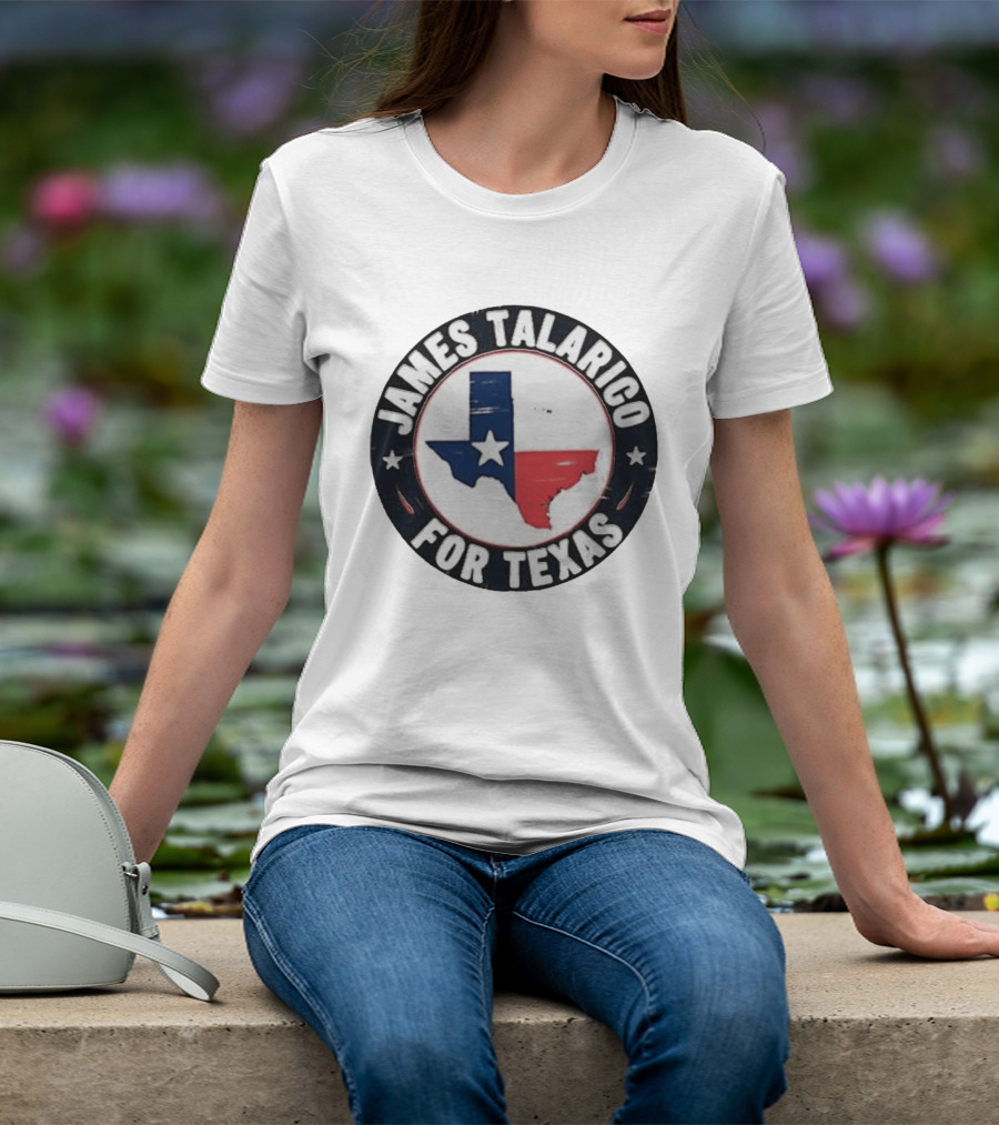 James Talarico For Texas Campaign Texas Map Star T-Shirt