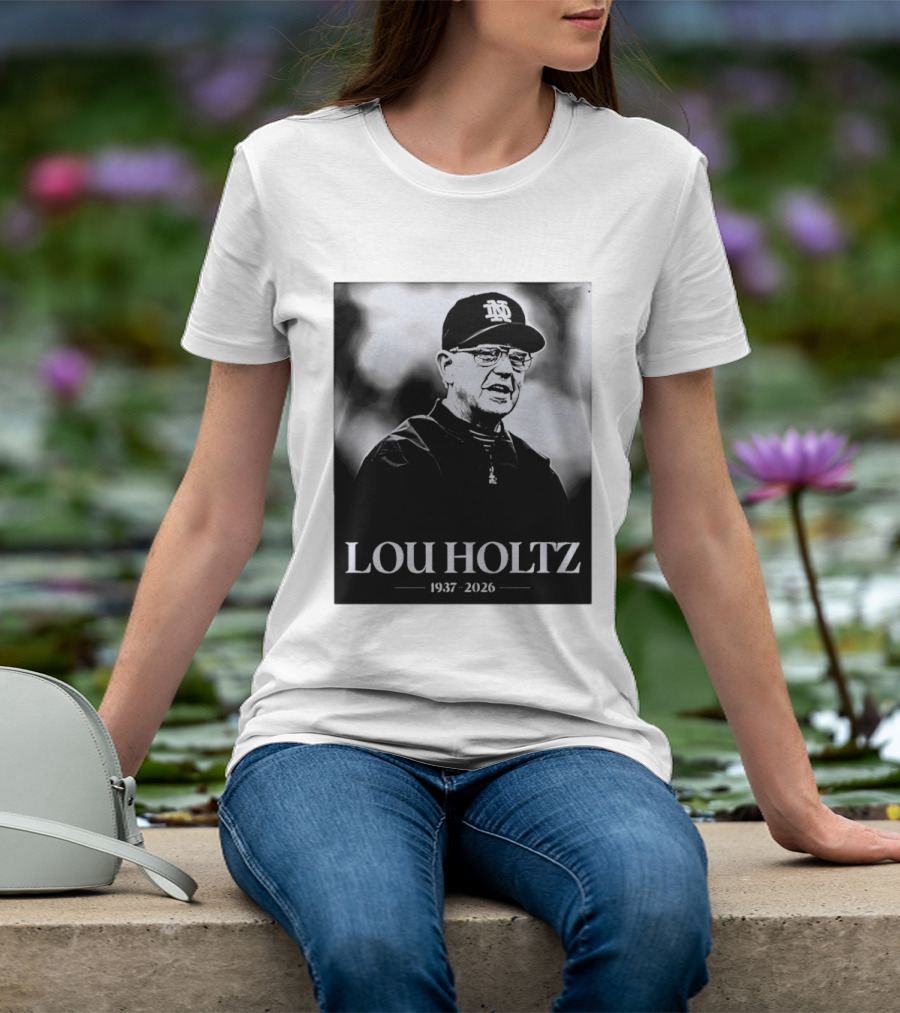 Lou Holtz 1937 2026 Notre Dame Coach Memorial T-Shirt