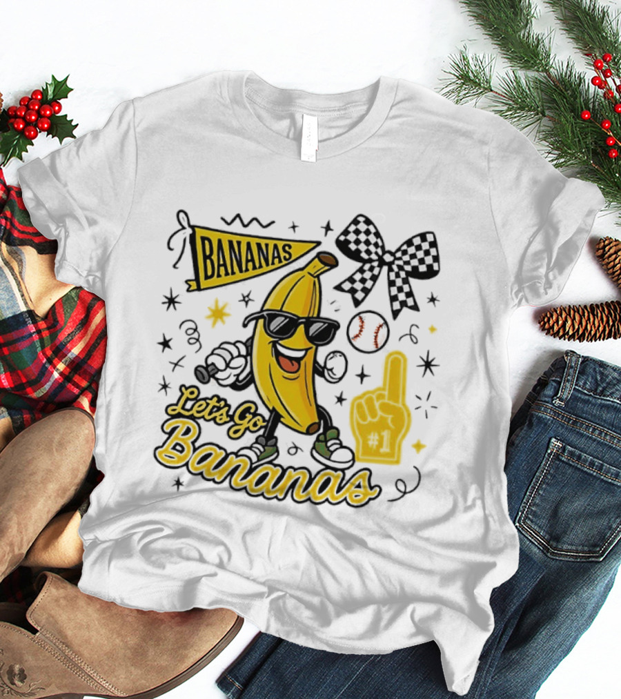 Let's Go Bananas Savannah Bananas Baseball Fun Fan Gear T-Shirt