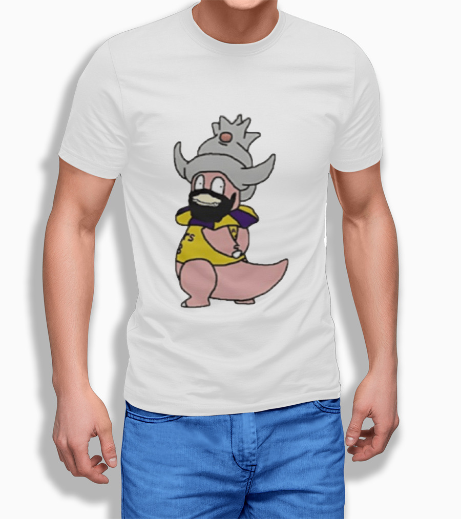 Slowking James LeBron James Los Angeles Lakers Crossover Basketball Pokémon Fusion T-Shirt
