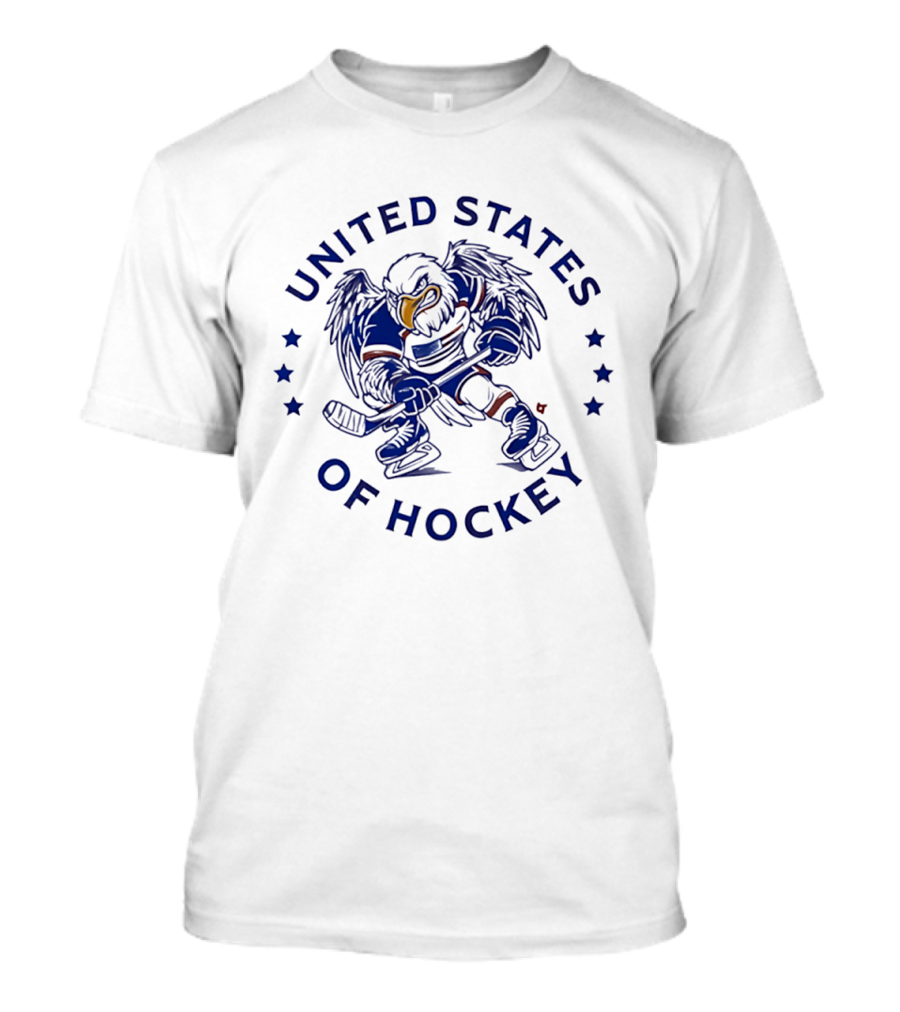 United States Of Hockey Eagle Player Stars T-Shirt