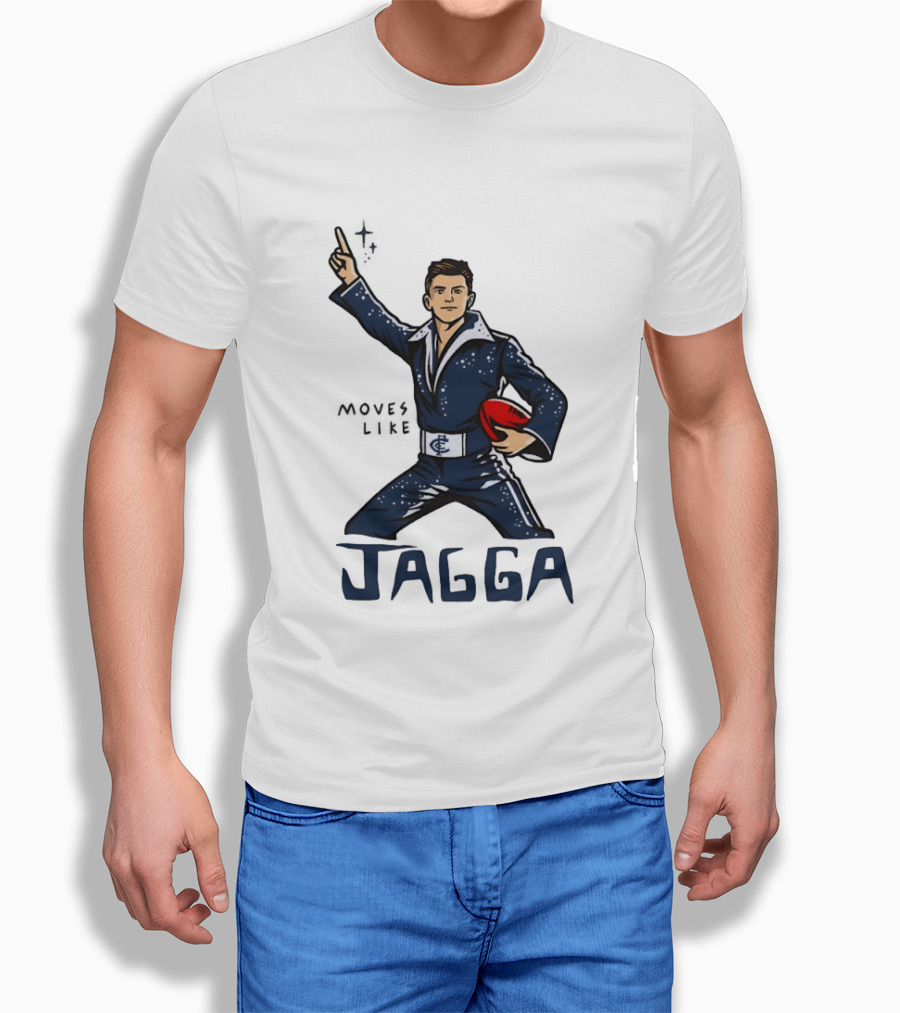 Jagga Moves Like Elvis Presley Carlton Football T-Shirt