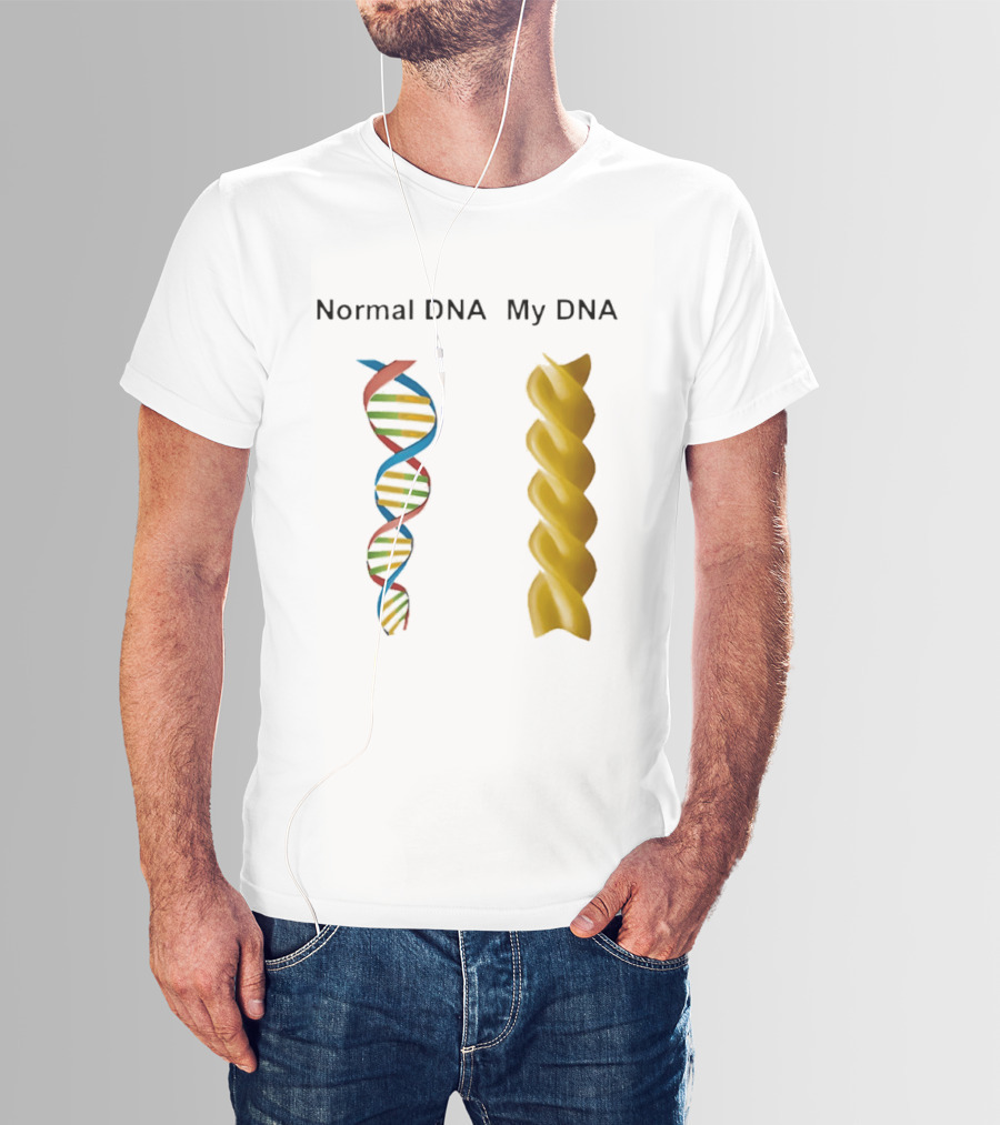 Normal DNA My DNA Fusilli Pasta Twist Humor T-Shirt