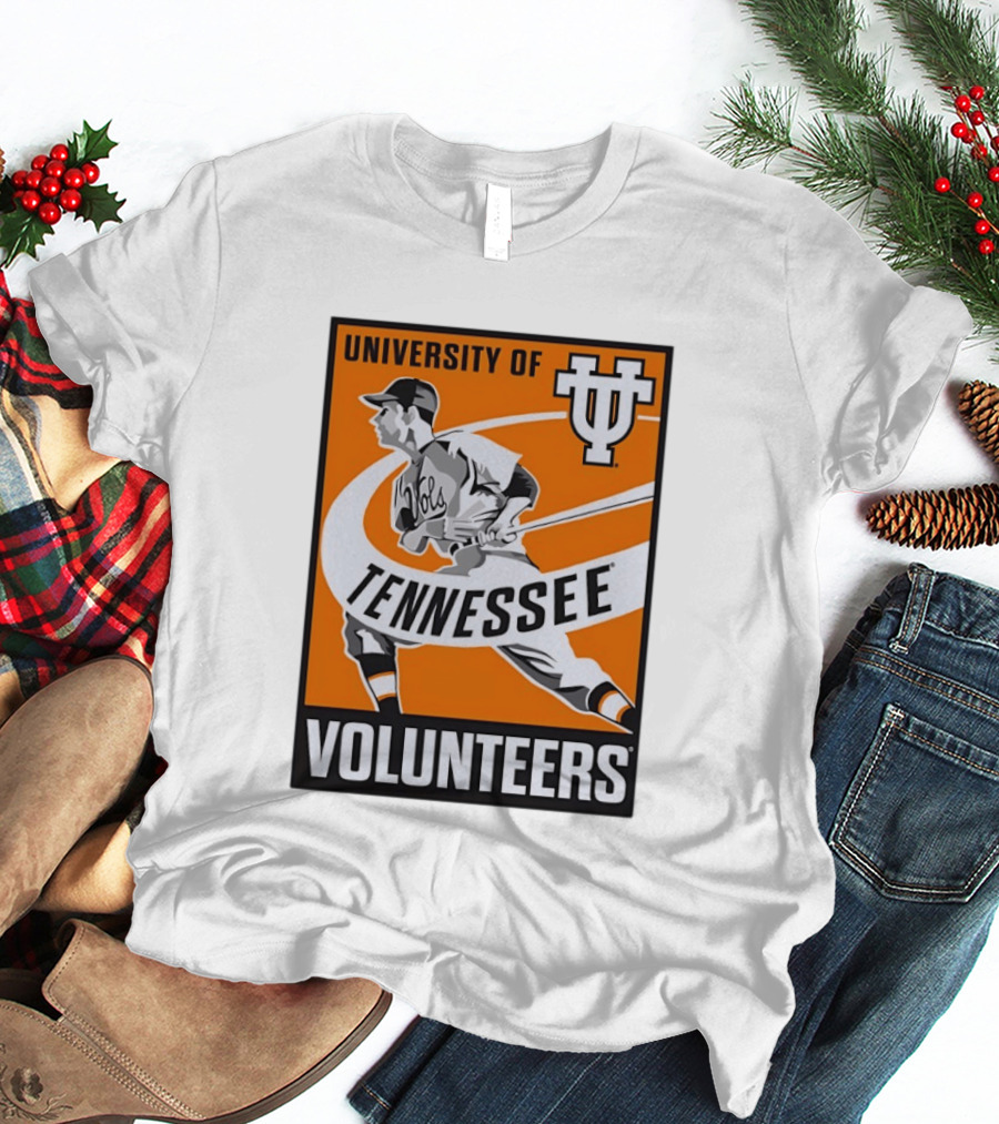 University Of Tennessee Volunteers Baseball Batter Icon UT T-Shirt