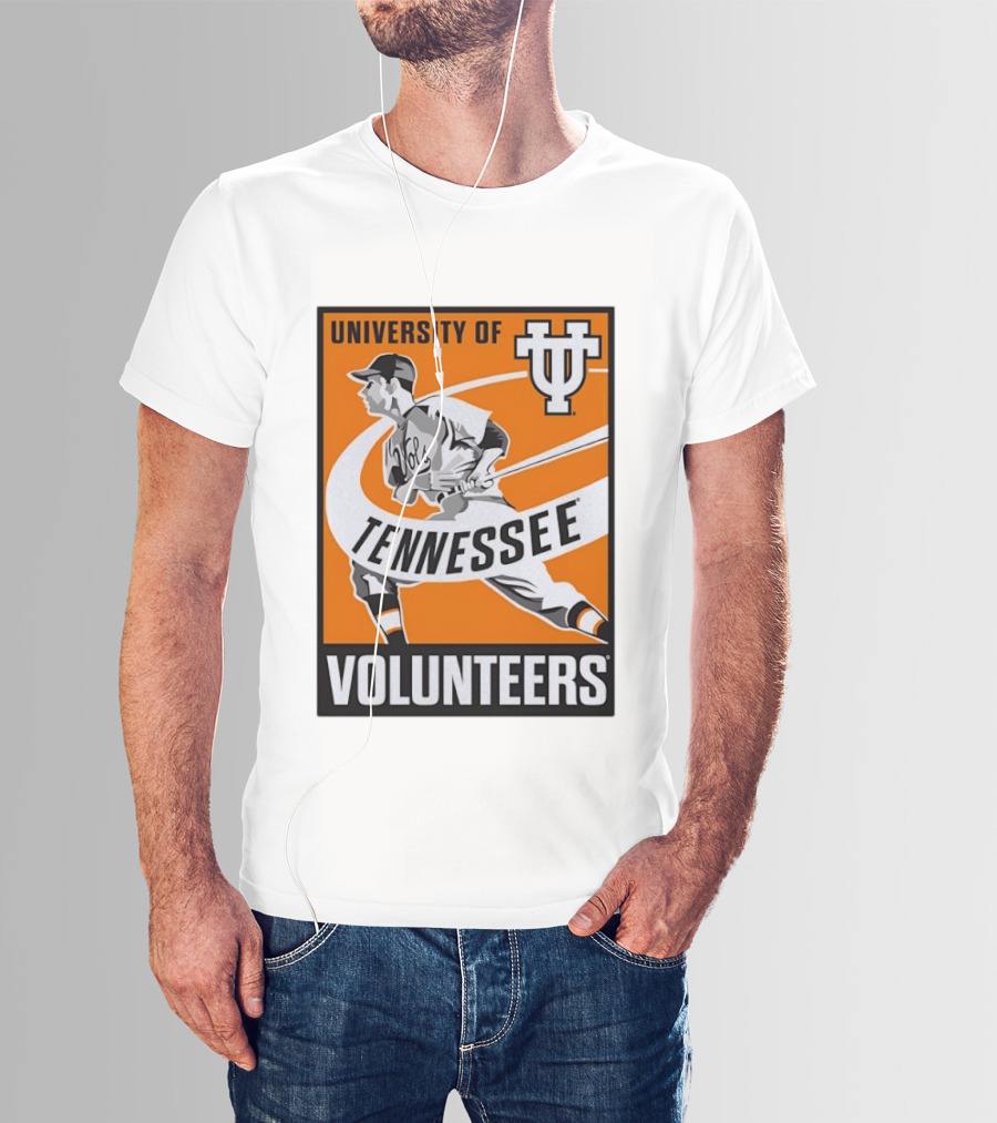 University Of Tennessee Volunteers Baseball Batter Icon UT T-Shirt