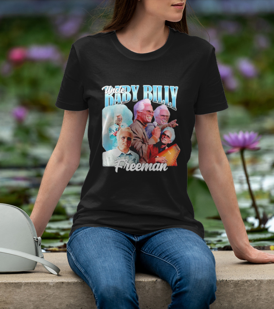 Uncle Baby Billy Freeman Character Collage T-Shirt