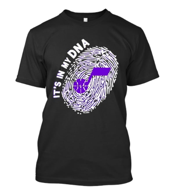 Utah Jazz It's In My DNA Fingerprint Basketball Fan T-Shirt