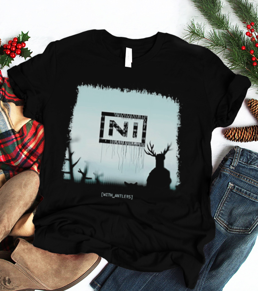 Nine Inch Nails NIN Deer Shadow With Antlers T-Shirt