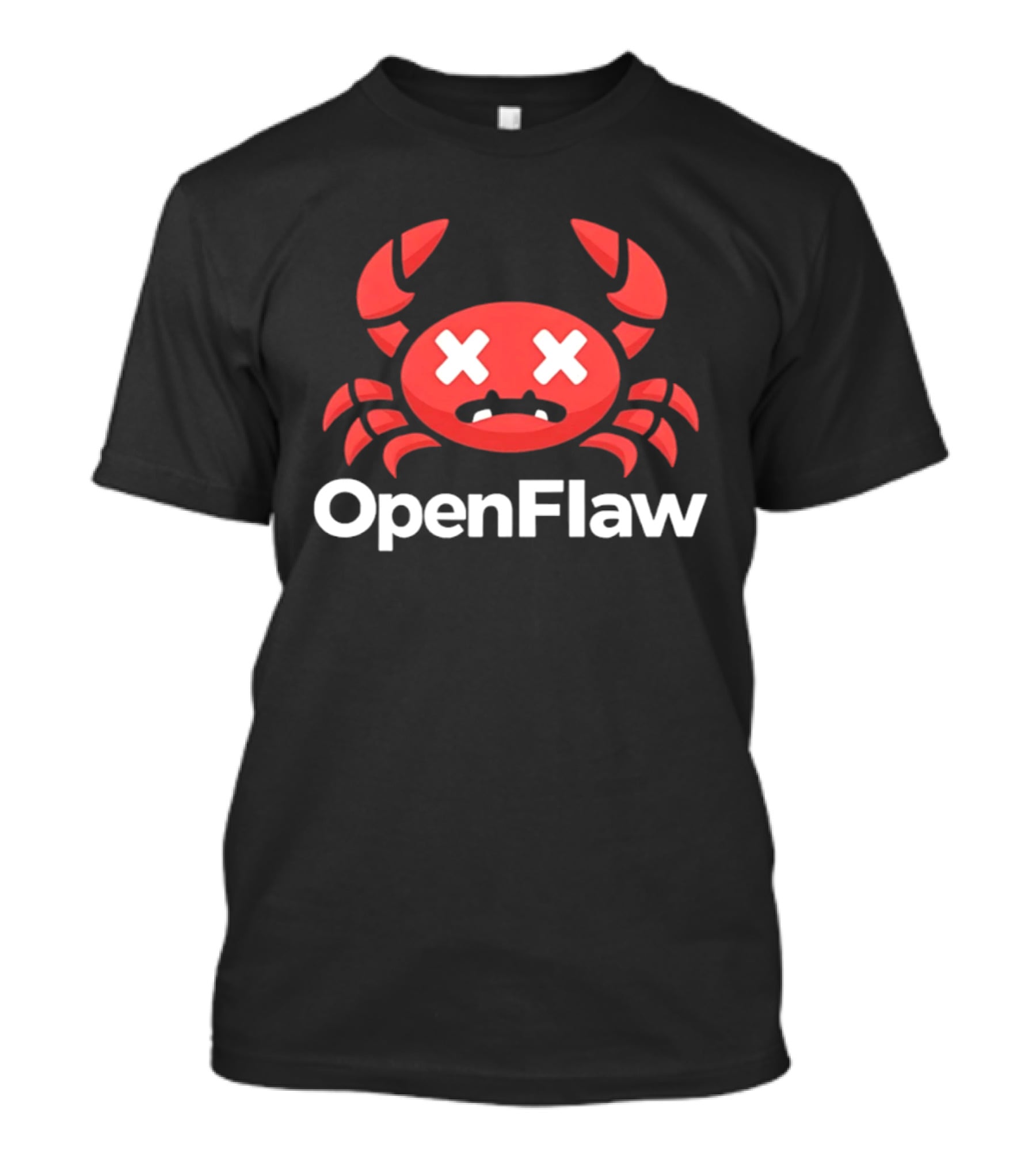 OpenFlaw Crab Icon With Cartoon Style And Fun Expression T-Shirt