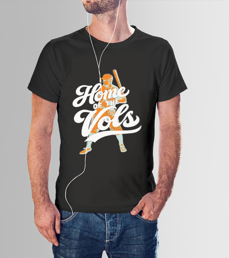 Home Of The Vols Baseball Player T-Shirt