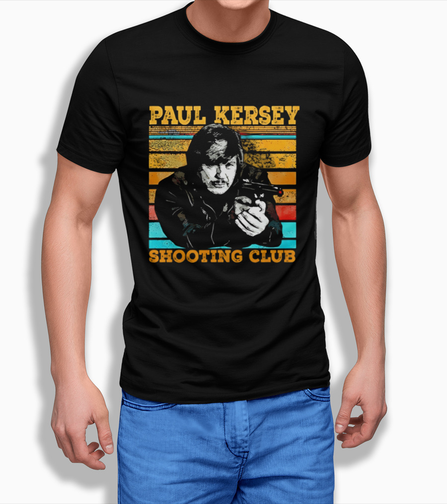 Paul Kersey Shooting Club Retro Style Gunman T-Shirt