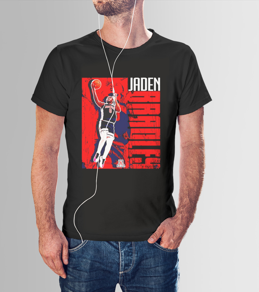 Jaden Bradley Arizona Wildcats NCAA Basketball Player Collage T-Shirt