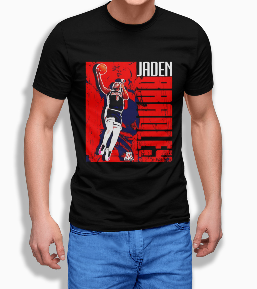 Jaden Bradley Arizona Wildcats NCAA Basketball Player Collage T-Shirt
