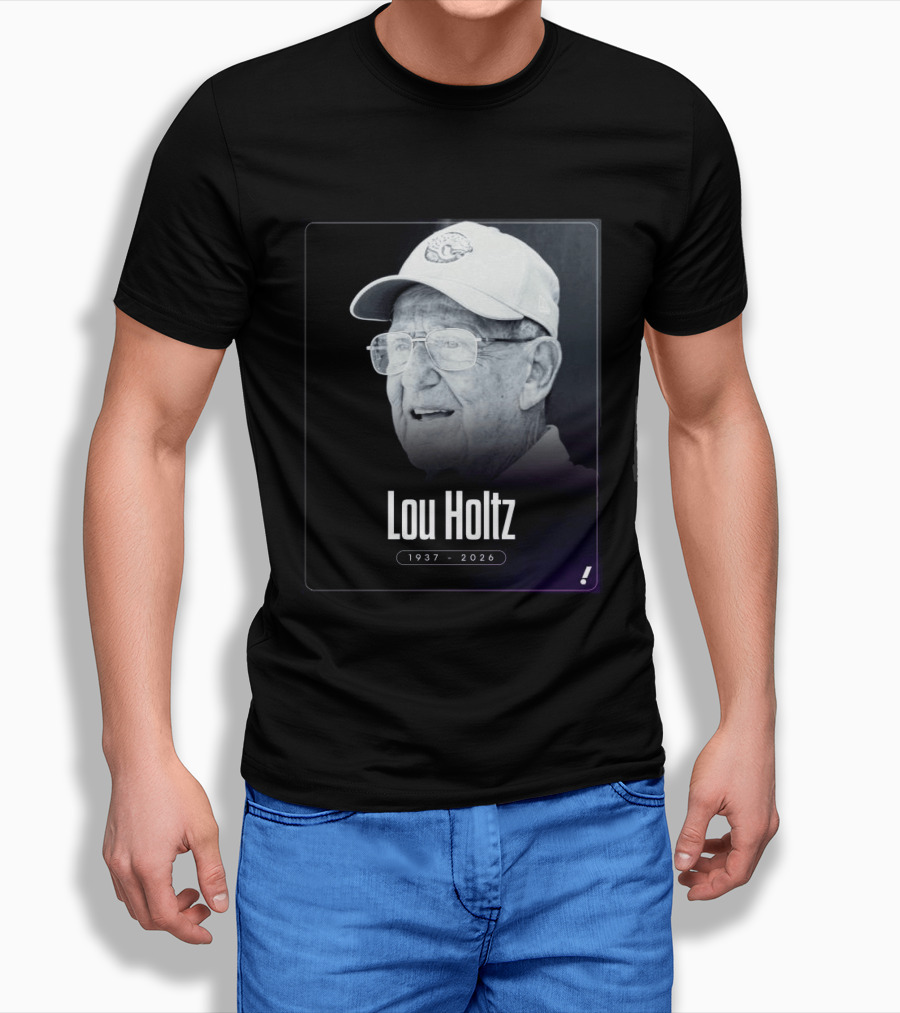 Lou Holtz 1937 2026 Notre Dame Icon Memoriam T-Shirt