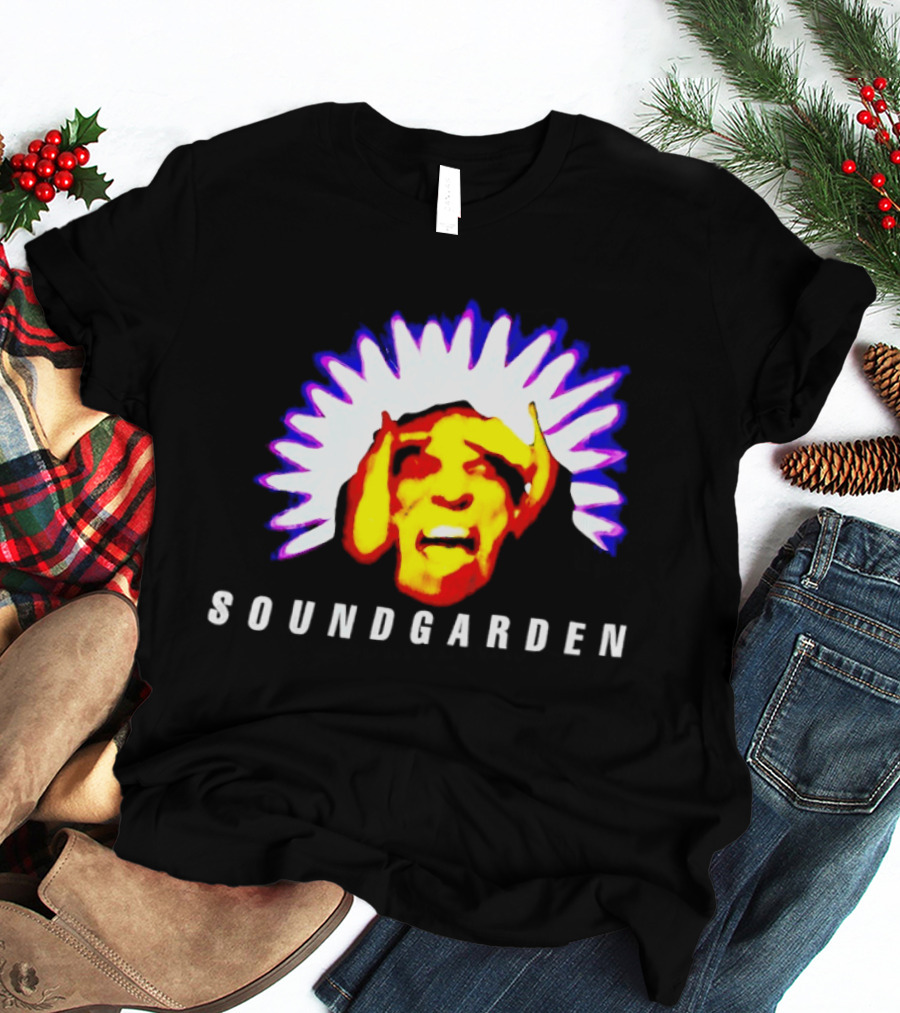 Soundgarden Black Hole Sun Surreal Face Psychedelic T-Shirt