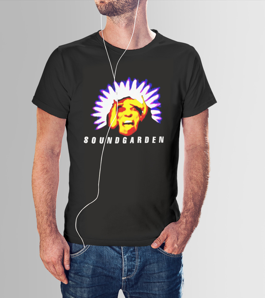 Soundgarden Black Hole Sun Surreal Face Psychedelic T-Shirt