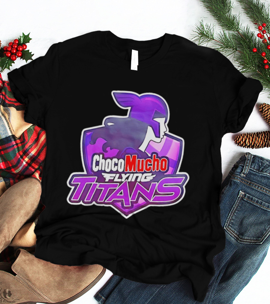 Choco Mucho Flying Titans Purple Shield T-Shirt