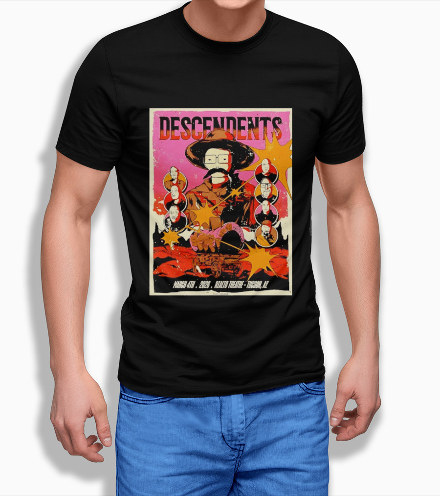 Descendents Live March 4 2026 At Rialto Theatre Tucson Arizona Concert Event T-Shirt