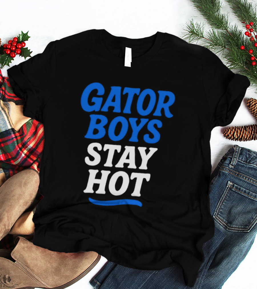 Florida Gator Boys Stay Hot Blue And White T-Shirt