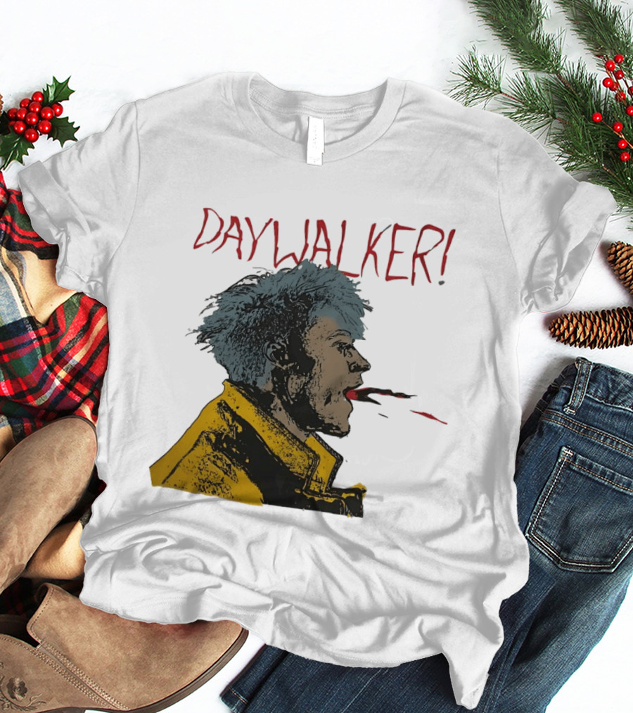 Machine Gun Kelly Daywalker Illustration With Character And Yellow Jacket T-Shirt