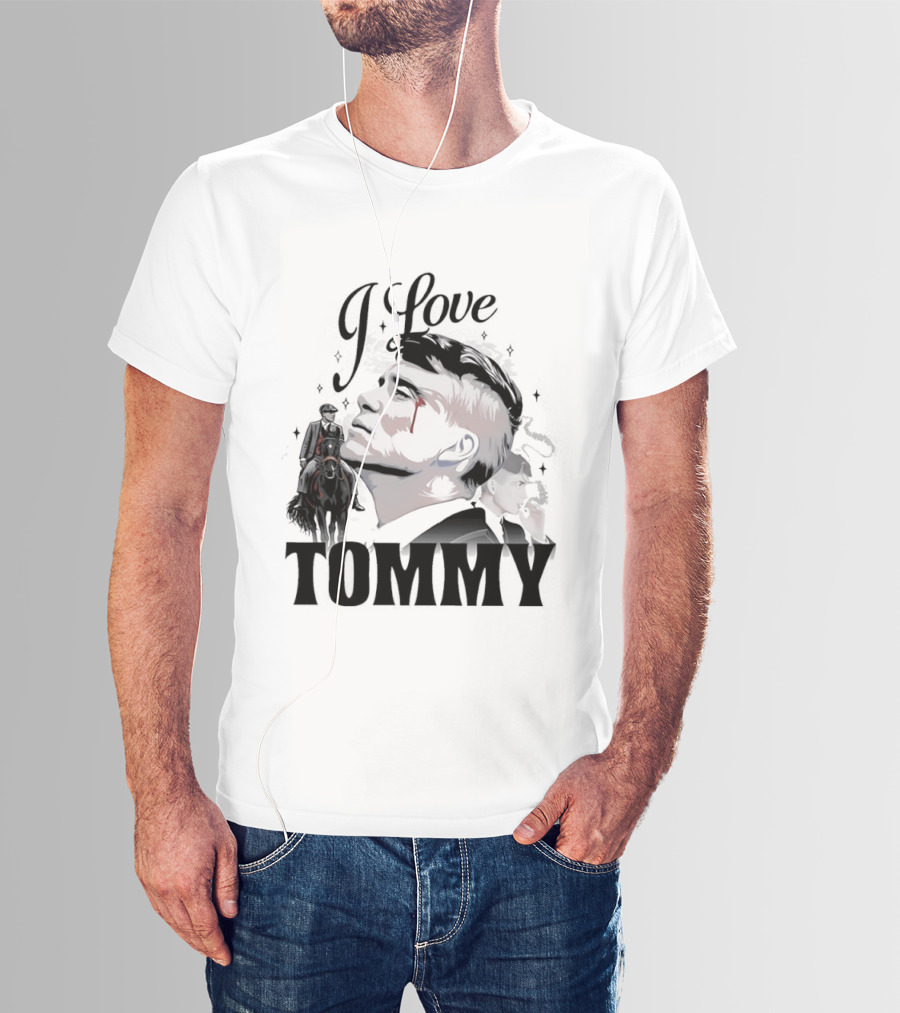 I Love Tommy Shelby In Peaky Blinders Movie Horse And Man Image T-Shirt
