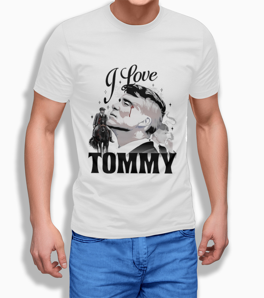 I Love Tommy Shelby In Peaky Blinders Movie Horse And Man Image T-Shirt