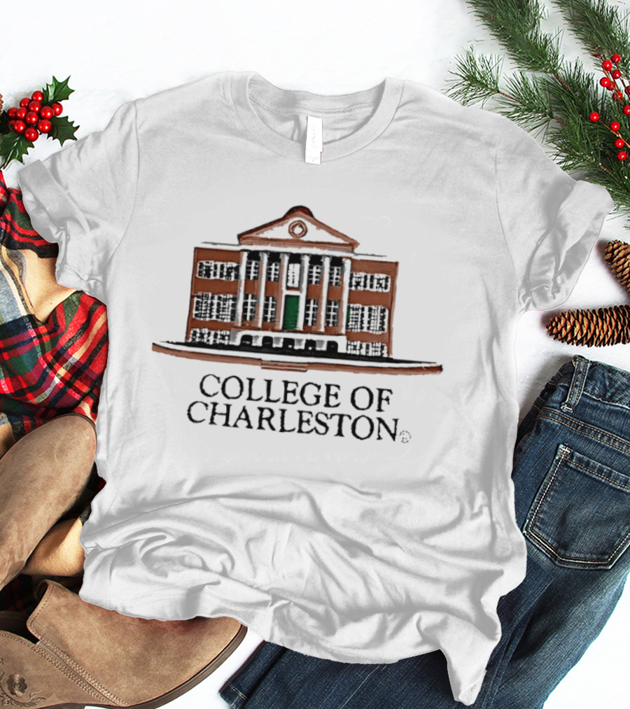 College Of Charleston Randolph Hall Building Classic Architecture T-Shirt