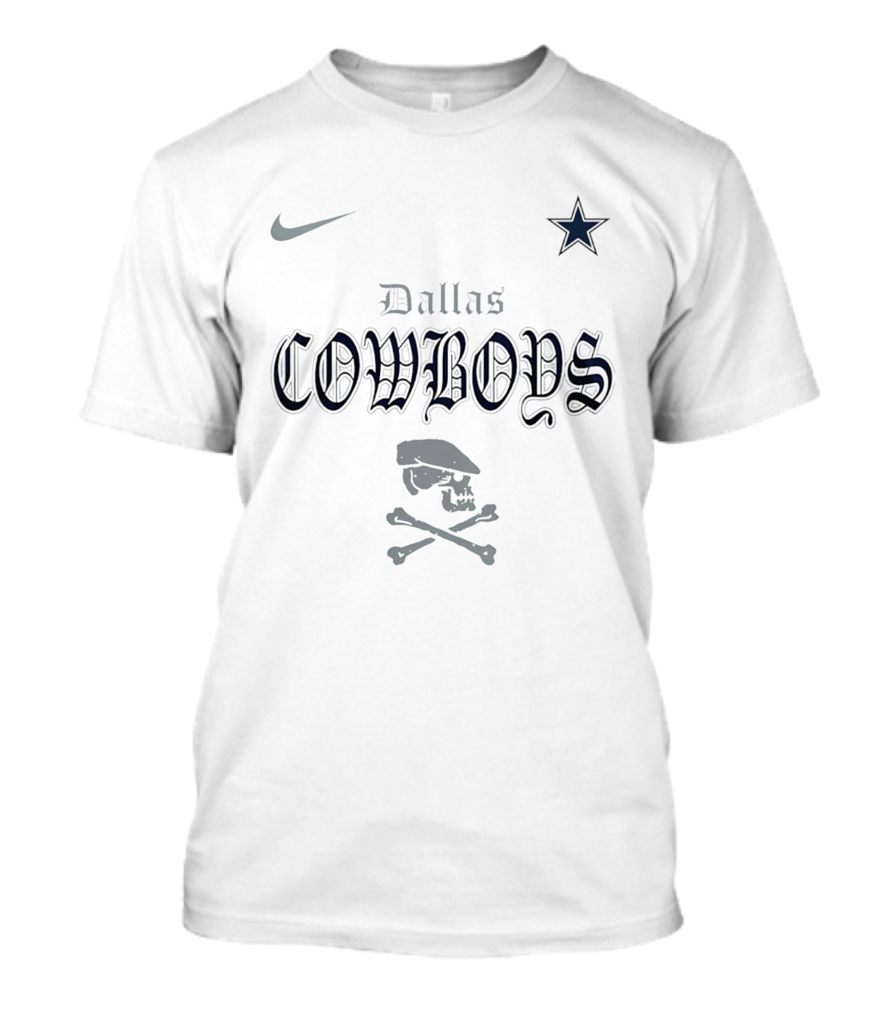 Dallas Cowboys Dropkick Murphys Skull Star Nike T-Shirt
