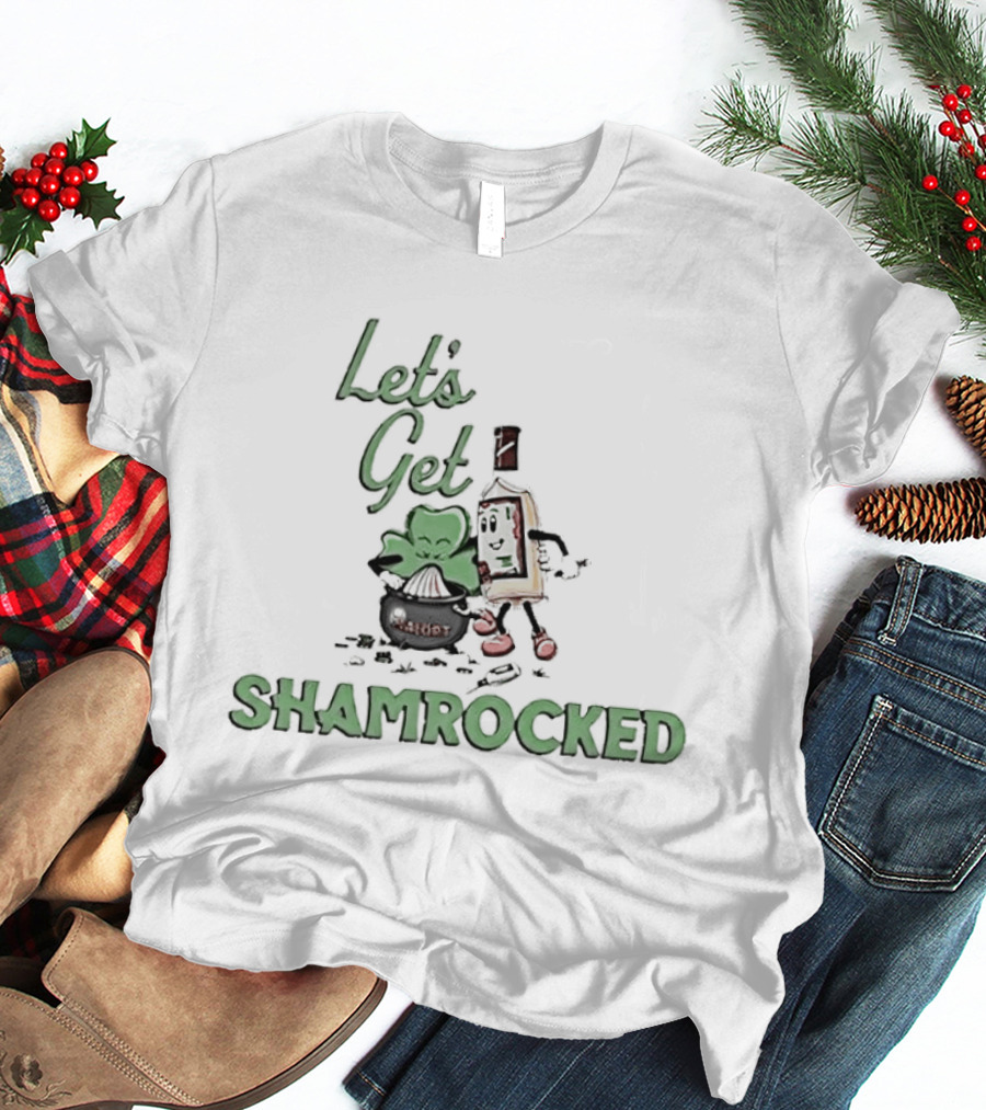 Jeppsons Malort Let's Get Shamrocked St Patrick's Day Party Fun T-Shirt